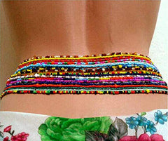 Multi-Layer Hand Beaded Waist Beads - Granola Child