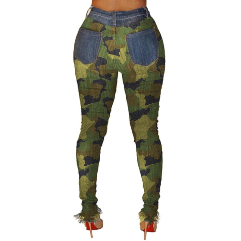 RSQ Mid Rise Camo Girls Skinny Jeggings - CAMO